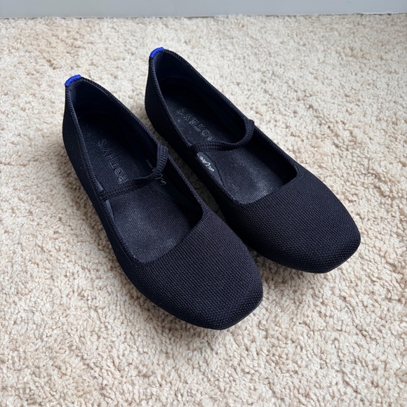 Rothy's Shoes - Rothy's Black The Max Square Mary Jane 6.5